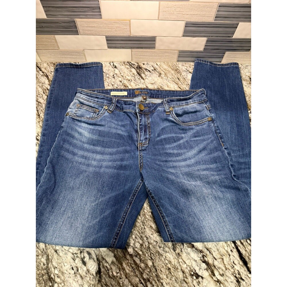 Kut From The Kloth Jeans Women’s Sz 10 Blue Boyfriend Slouchy Medium Wash Denim